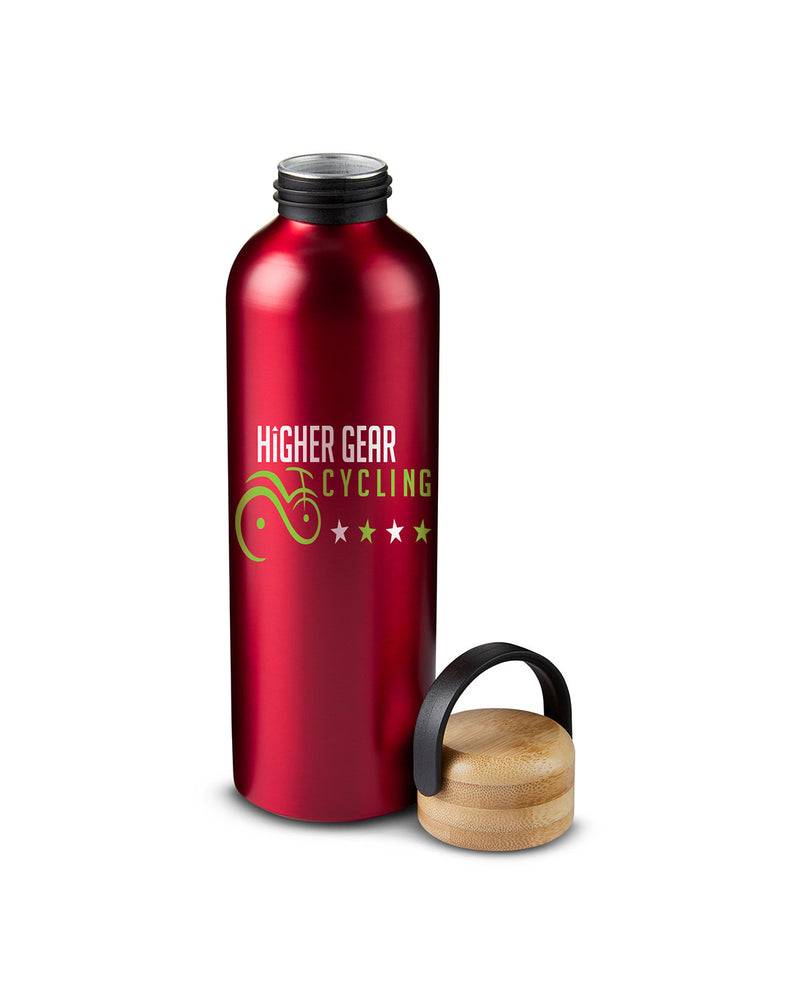 Prime Line 23.6oz Refresh Aluminum Bottle With Bamboo Lid