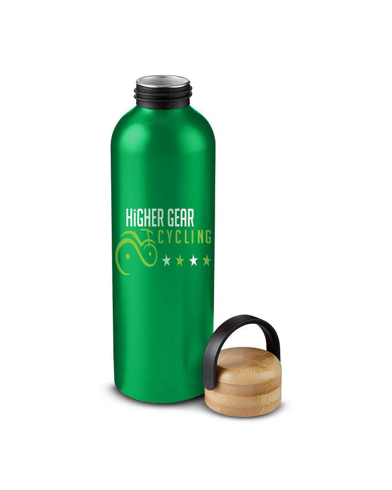 Prime Line 23.6oz Refresh Aluminum Bottle With Bamboo Lid