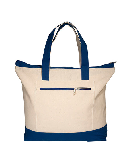 Prime Line Zippered Cotton Boat Tote Prime Line
