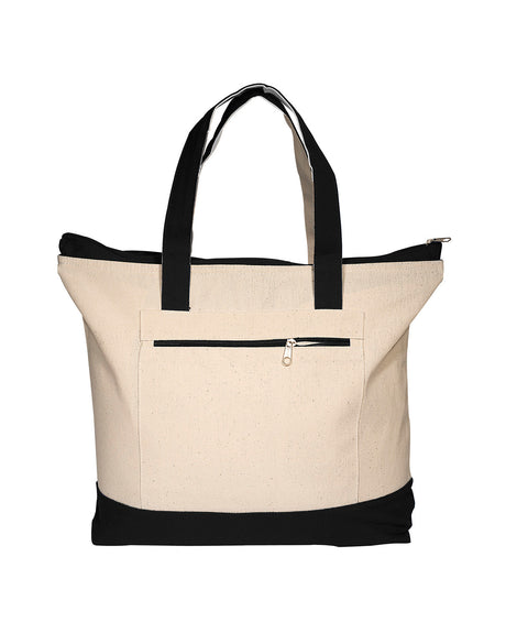 Prime Line Zippered Cotton Boat Tote Prime Line