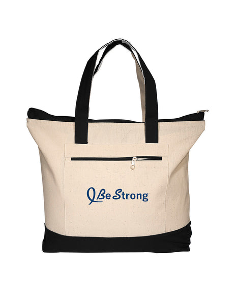 Prime Line Zippered Cotton Boat Tote Prime Line