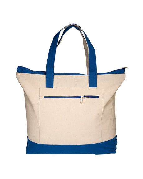 Prime Line Zippered Cotton Boat Tote Prime Line