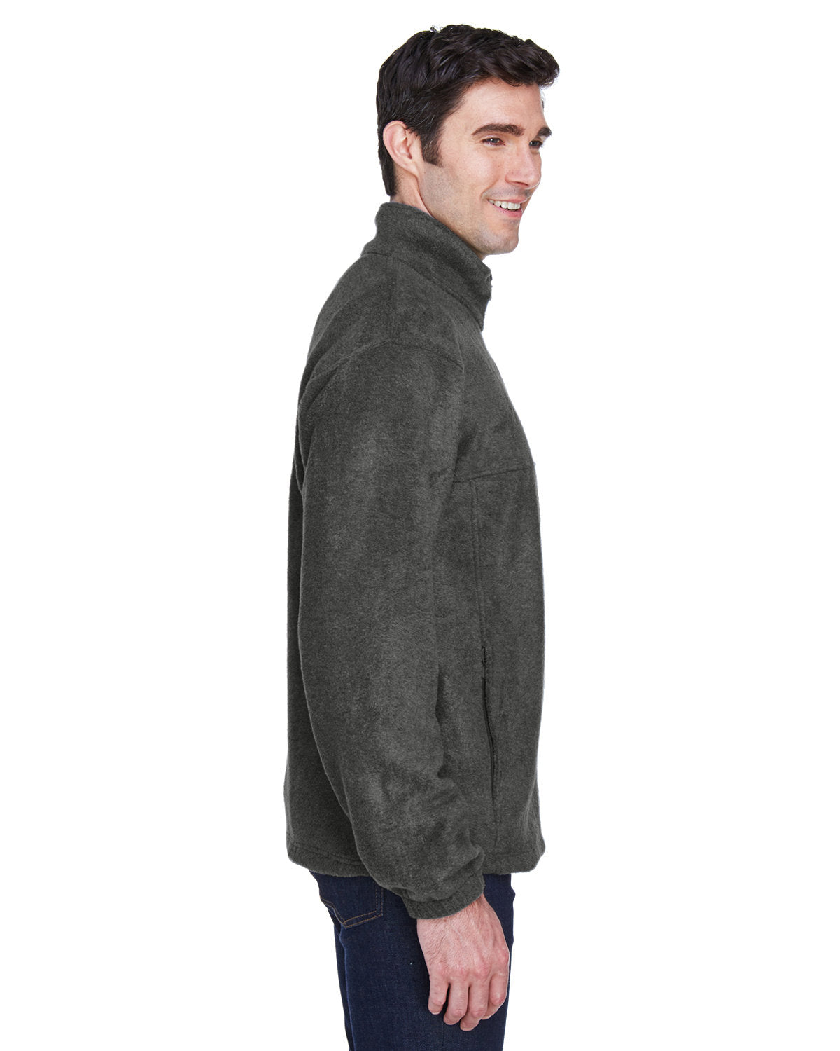Harriton Men's 8 oz. Full-Zip Fleece Harriton