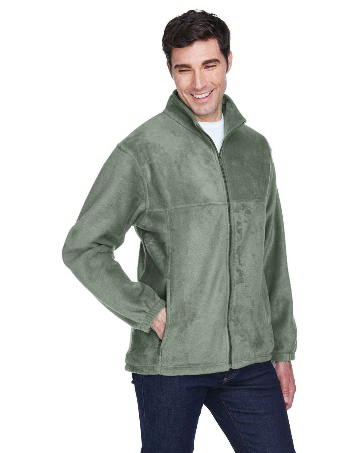 Harriton Men's 8 oz. Full-Zip Fleece Harriton