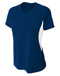 A4 Ladies' Color Block Performance V-Neck T-Shirt A4