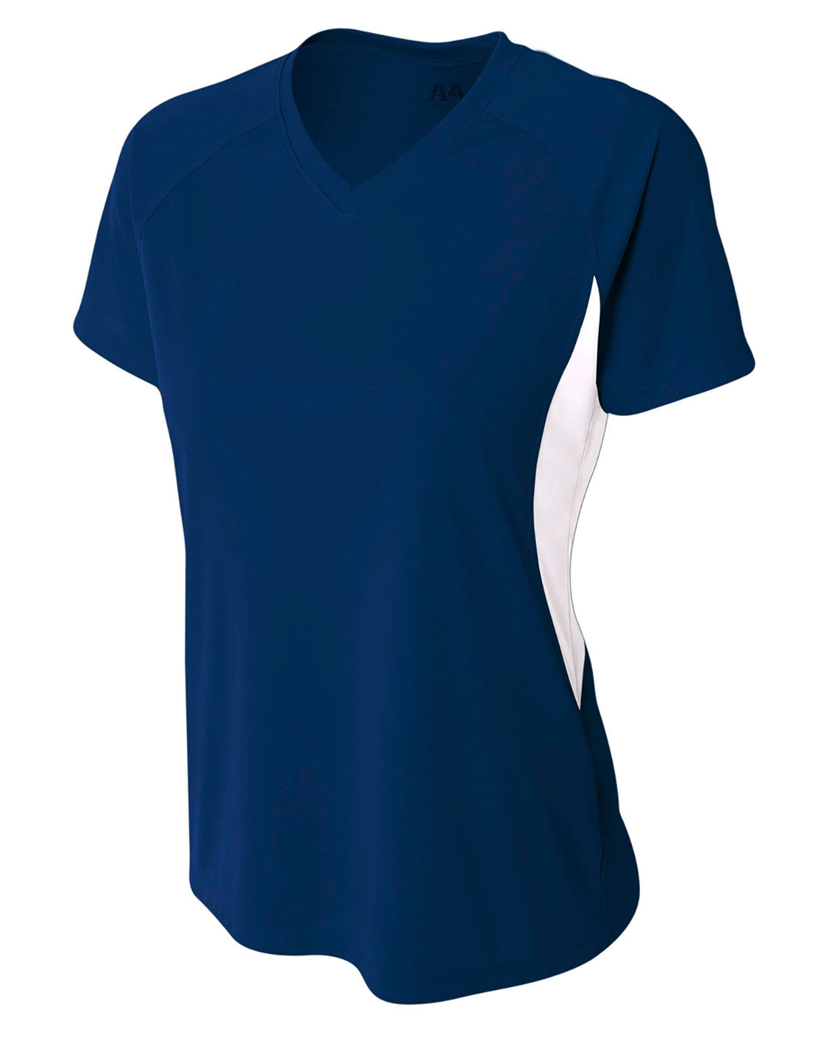 A4 Ladies' Color Block Performance V-Neck T-Shirt A4