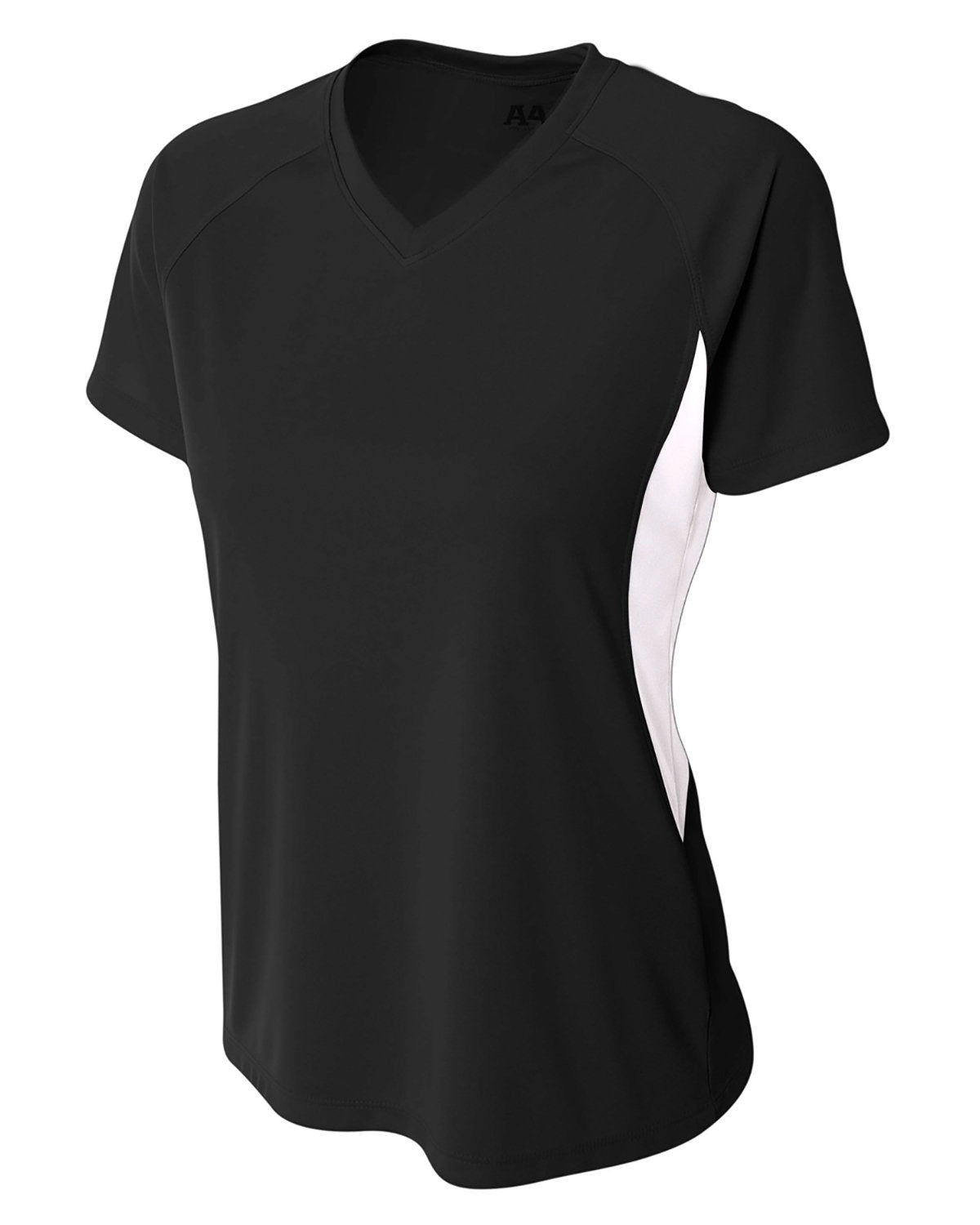 A4 Ladies' Color Block Performance V-Neck T-Shirt A4