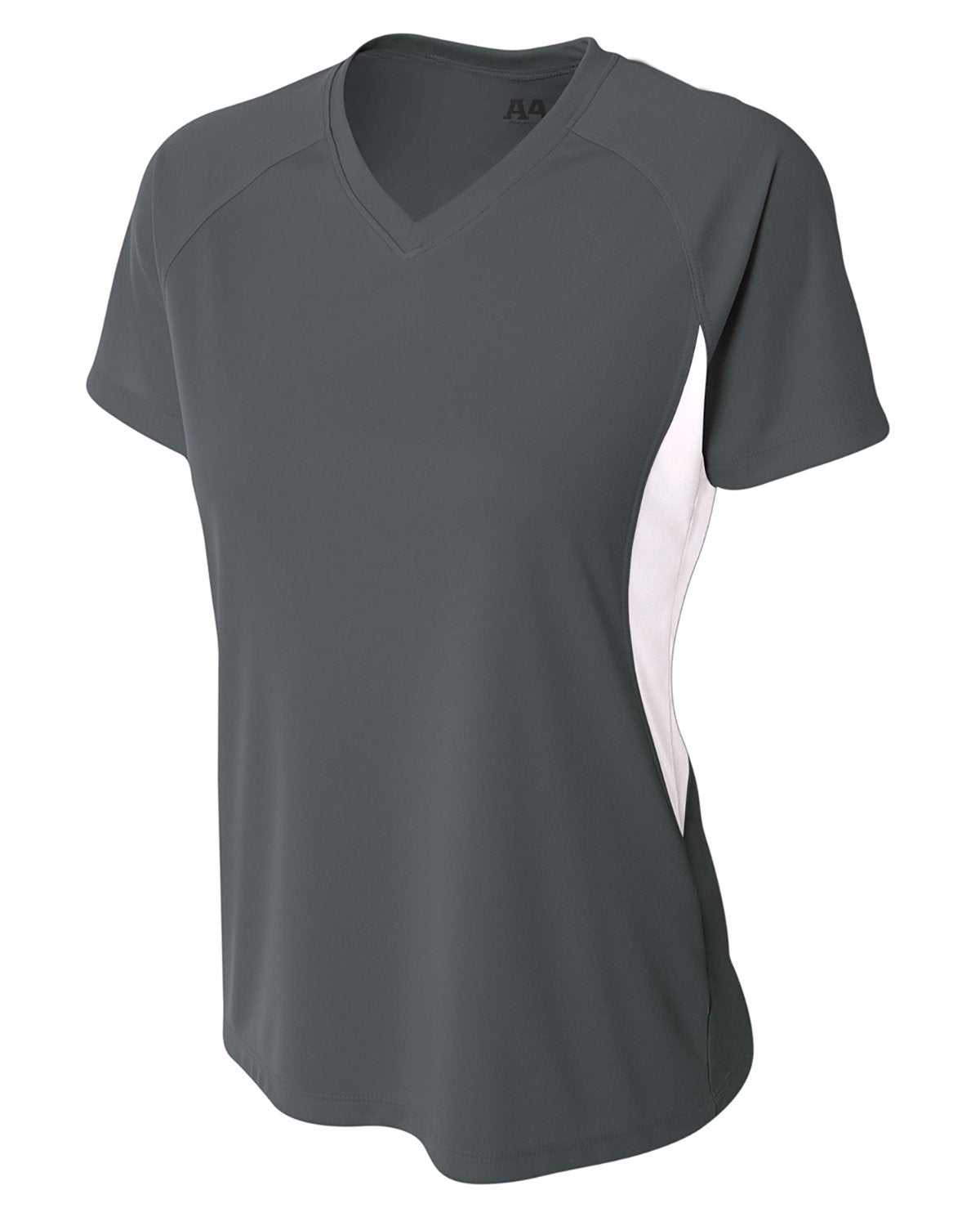 A4 Ladies' Color Block Performance V-Neck T-Shirt A4