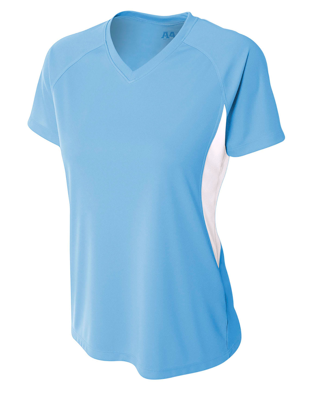 A4 Ladies' Color Block Performance V-Neck T-Shirt A4