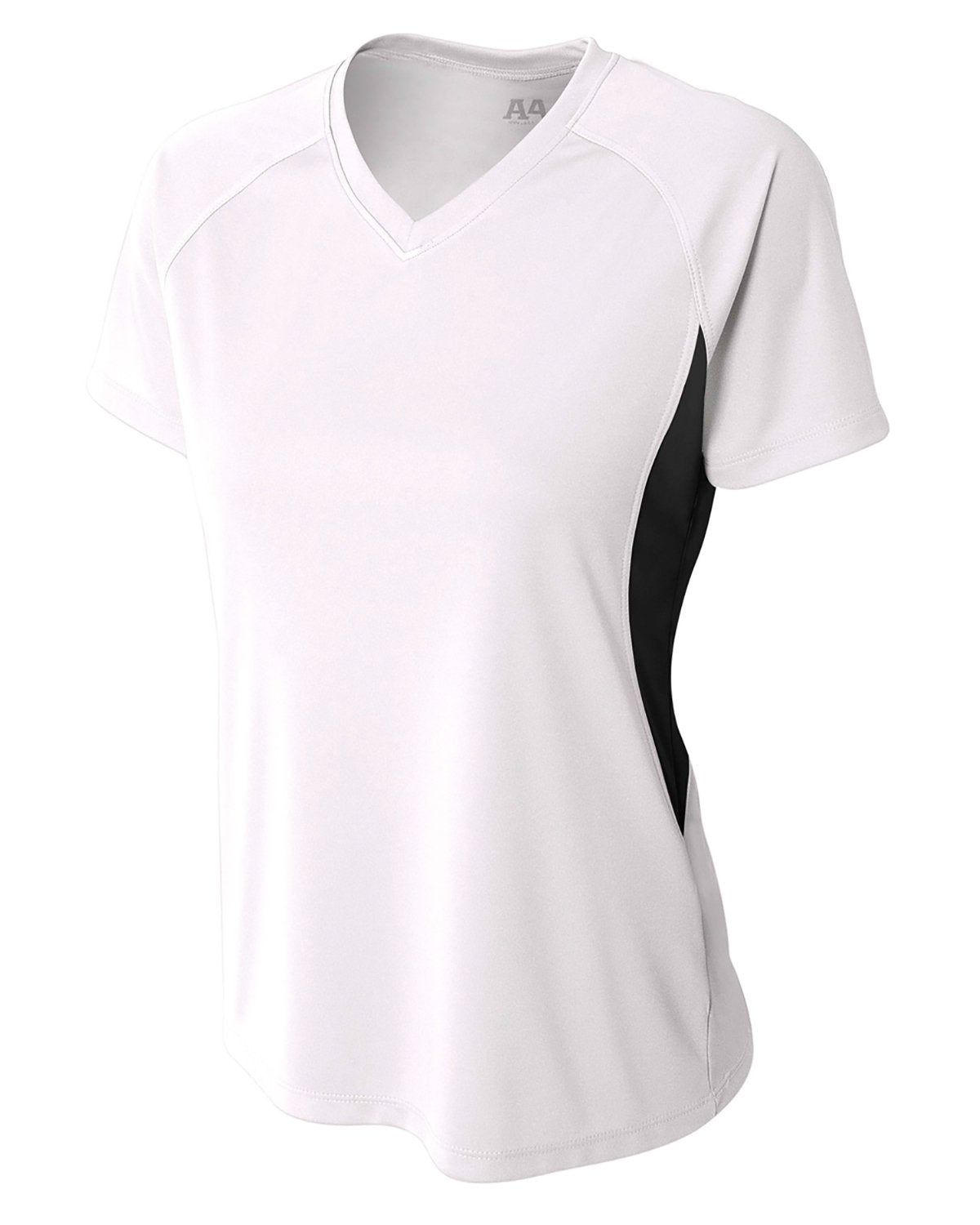 A4 Ladies' Color Block Performance V-Neck T-Shirt A4
