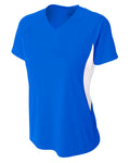 A4 Ladies' Color Block Performance V-Neck T-Shirt A4