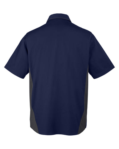 Harriton Men's Tall Flash IL Colorblock Short Sleeve Shirt