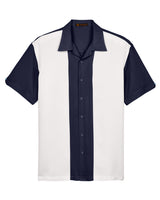 Harriton Men's Two-Tone Camp Shirt Harriton