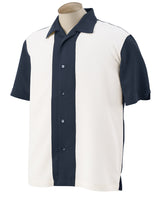 Harriton Men's Two-Tone Camp Shirt Harriton