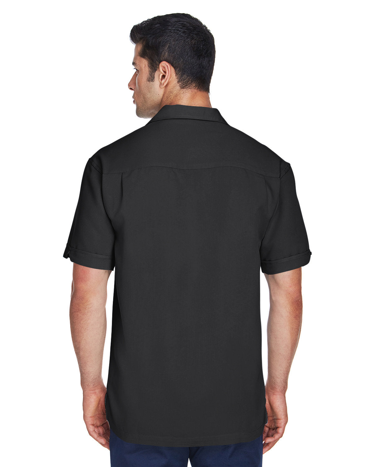 Harriton Men's Two-Tone Camp Shirt Harriton