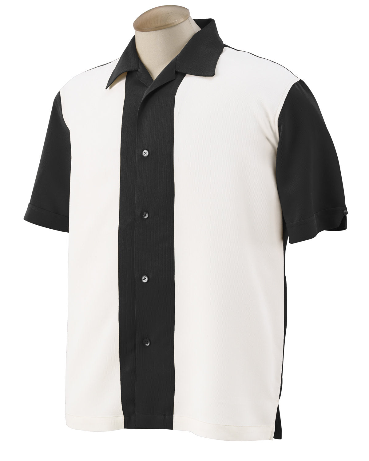 Harriton Men's Two-Tone Camp Shirt Harriton