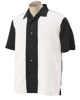 Harriton Men's Two-Tone Camp Shirt Harriton