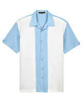 Harriton Men's Two-Tone Camp Shirt Harriton