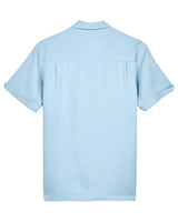 Harriton Men's Two-Tone Camp Shirt Harriton