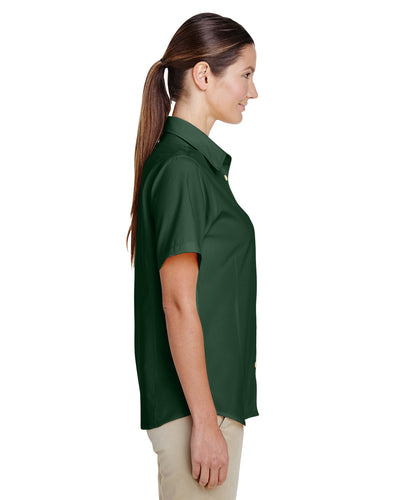 Harriton Ladies' Paradise Short-Sleeve Performance Shirt