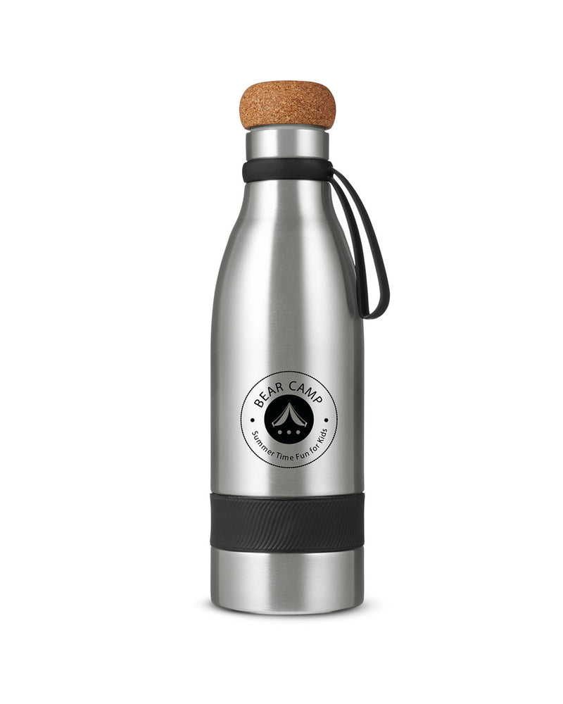 Prime Line 19oz Double Wall Vacuum Bottle With Cork Lid