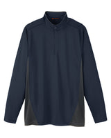 Harriton Men's Flash Snag Protection Plus IL Colorblock Quarter-Zip Harriton