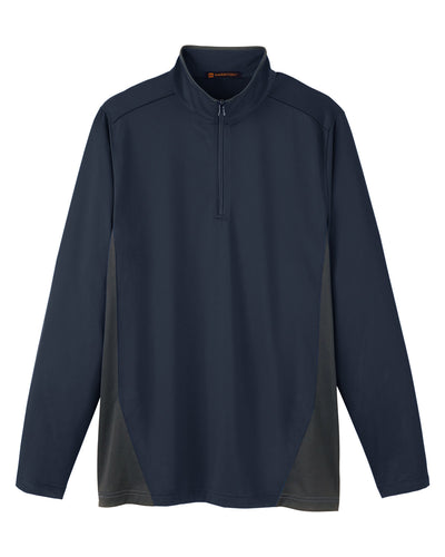 Harriton Men's Flash Snag Protection Plus IL Colorblock Quarter-Zip