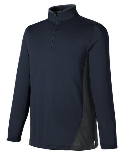 Harriton Men's Flash Snag Protection Plus IL Colorblock Quarter-Zip