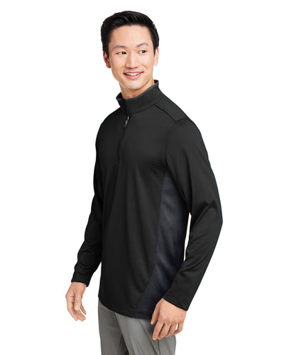 Harriton Men's Flash Snag Protection Plus IL Colorblock Quarter-Zip