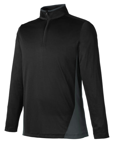 Harriton Men's Flash Snag Protection Plus IL Colorblock Quarter-Zip