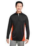 Harriton Men's Flash Snag Protection Plus IL Colorblock Quarter-Zip Harriton