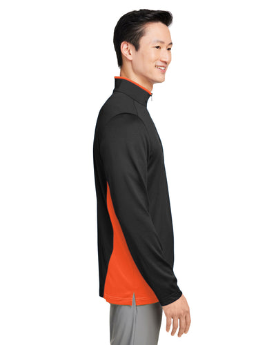 Harriton Men's Flash Snag Protection Plus IL Colorblock Quarter-Zip