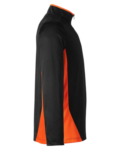Harriton Men's Flash Snag Protection Plus IL Colorblock Quarter-Zip
