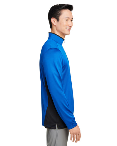 Harriton Men's Flash Snag Protection Plus IL Colorblock Quarter-Zip