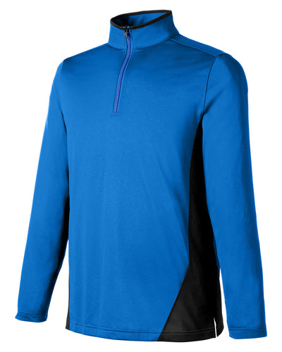 Harriton Men's Flash Snag Protection Plus IL Colorblock Quarter-Zip