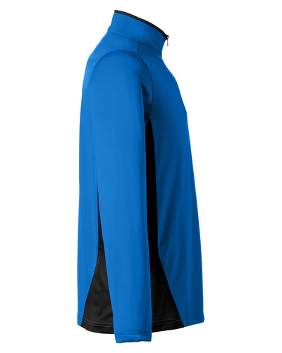 Harriton Men's Flash Snag Protection Plus IL Colorblock Quarter-Zip