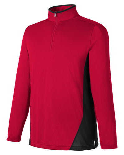 Harriton Men's Flash Snag Protection Plus IL Colorblock Quarter-Zip