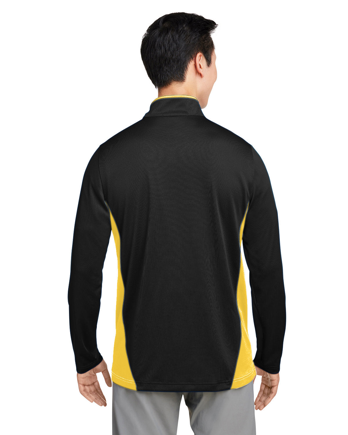 Harriton Men's Flash Snag Protection Plus IL Colorblock Quarter-Zip Harriton