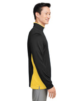 Harriton Men's Flash Snag Protection Plus IL Colorblock Quarter-Zip Harriton