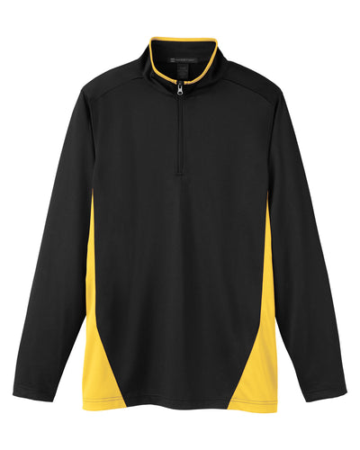 Harriton Men's Flash Snag Protection Plus IL Colorblock Quarter-Zip