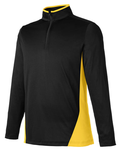 Harriton Men's Flash Snag Protection Plus IL Colorblock Quarter-Zip