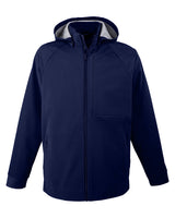 North End Men's City Hybrid Soft Shell Hooded Jacket North End