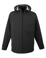 North End Men's City Hybrid Soft Shell Hooded Jacket North End