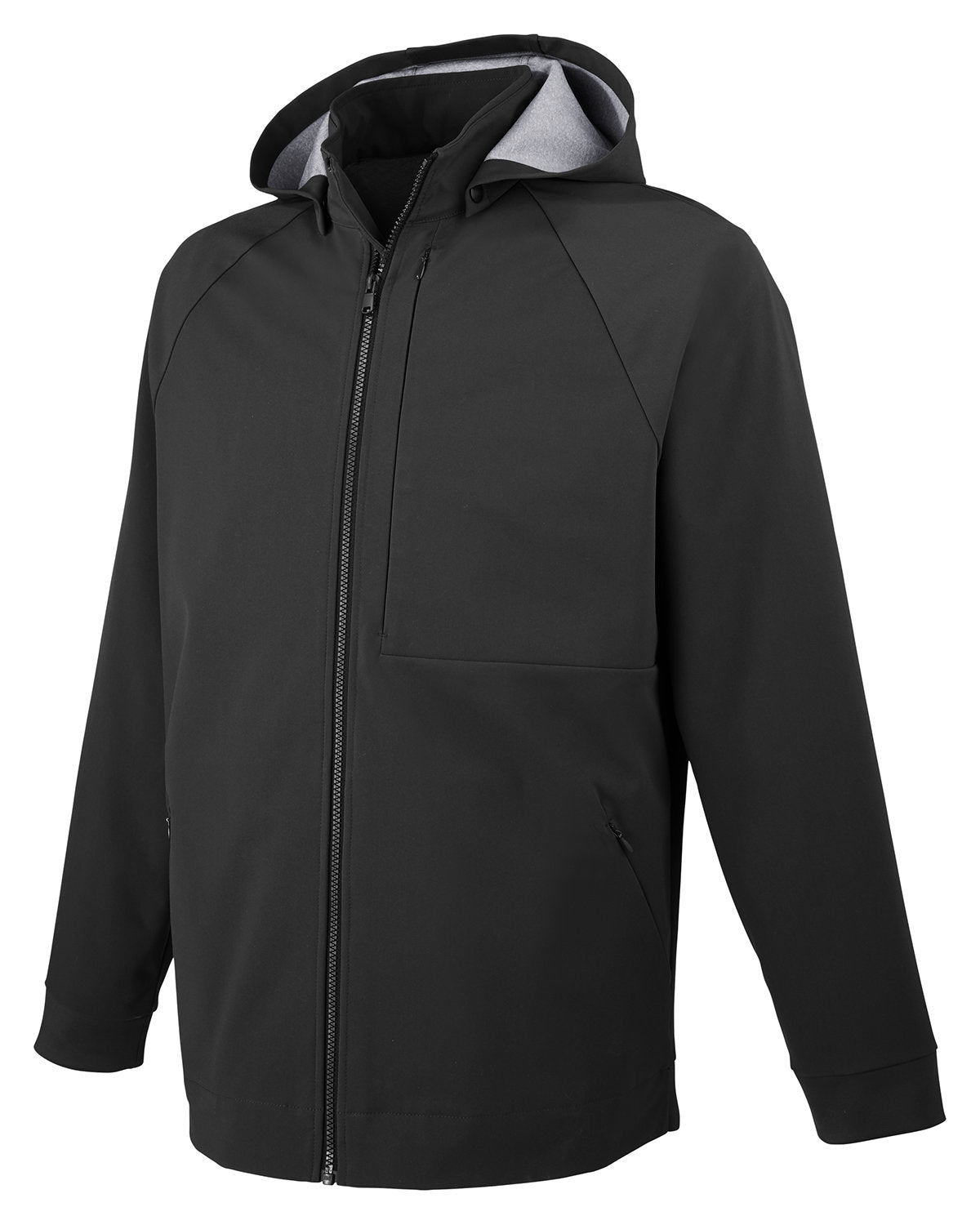 North End Men's City Hybrid Soft Shell Hooded Jacket North End