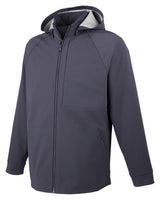 North End Men's City Hybrid Soft Shell Hooded Jacket North End