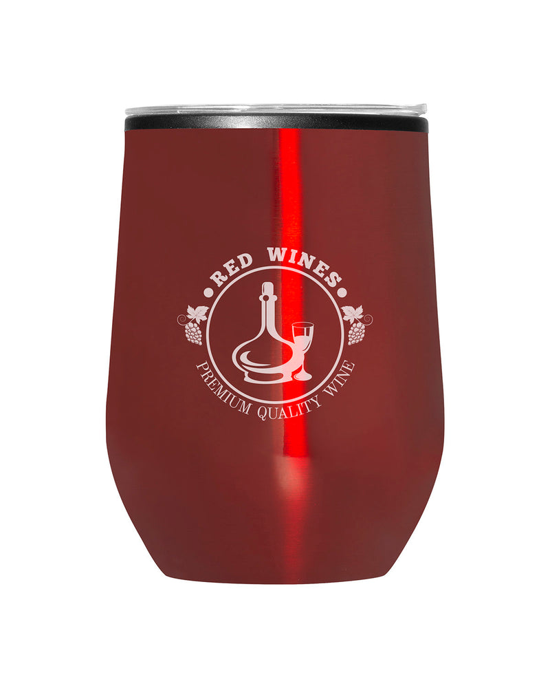 Prime Line 12oz Budget Stemless Wine Tumbler With Lid