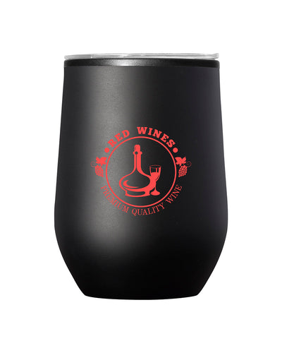 Prime Line 12oz Budget Stemless Wine Tumbler With Lid