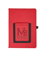 Leeman Roma Journal With Phone Pocket - Quantity 25 Leeman