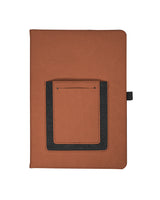 Leeman Roma Journal With Phone Pocket - Quantity 25 Leeman