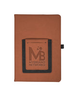 Leeman Roma Journal With Phone Pocket - Quantity 25 Leeman